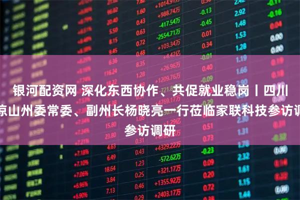 银河配资网 深化东西协作、共促就业稳岗丨四川省凉山州委常委、副州长杨晓亮一行莅临家联科技参访调研