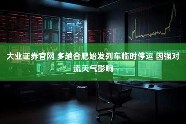 大业证券官网 多趟合肥始发列车临时停运 因强对流天气影响