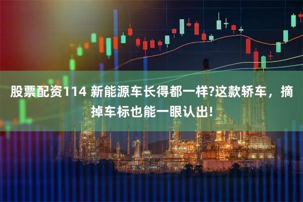 股票配资114 新能源车长得都一样?这款轿车，摘掉车标也能一眼认出!